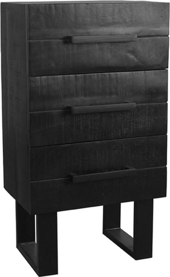 LABEL51 Ladenkast 'Santos' 83 x 50cm Mangohout kleur Zwart