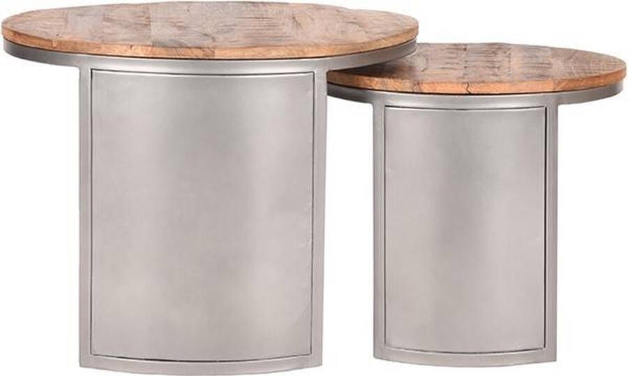 LABEL51 Set Bunch Salontafel Naturel Mangohout