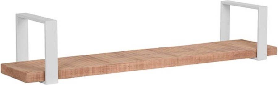 LABEL51 Wandplank Slam | XL Rough Mangohout Wit Metaal