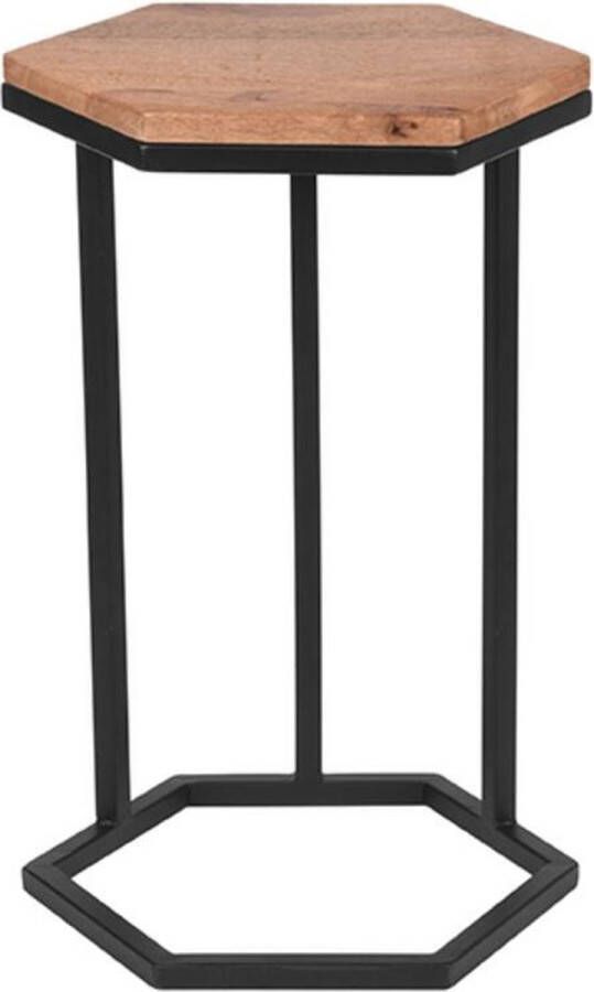 LABEL51 Slide Bijzettafel voor binnen Bruin Hout