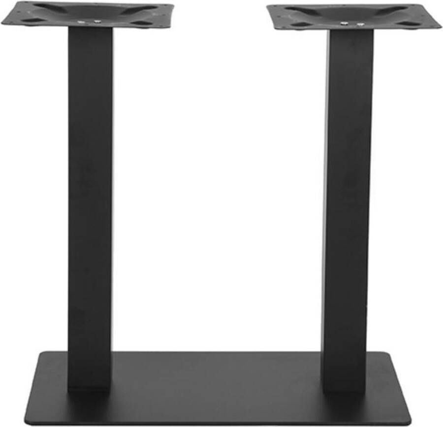 LABEL51 Tafelpoot Dubbel Eetkamertafel Zwart Metaal Dubbel 71 cm