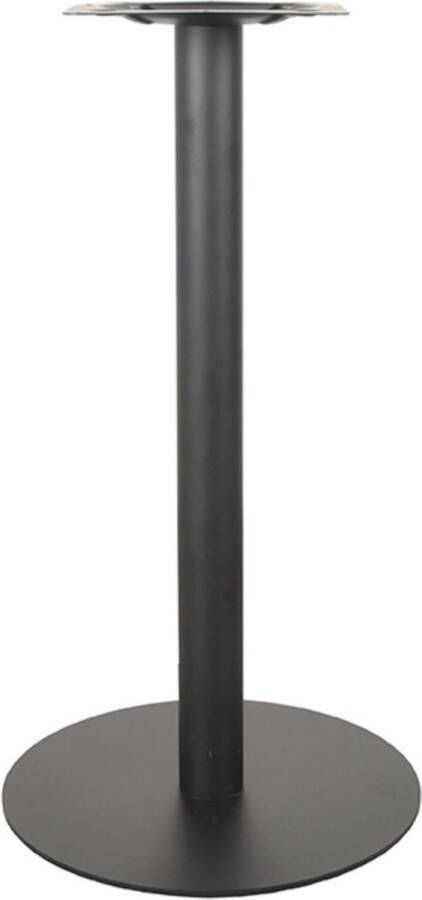 LABEL51 Tafelpoot Enkel Eetkamertafel Zwart Metaal Rond 92 cm