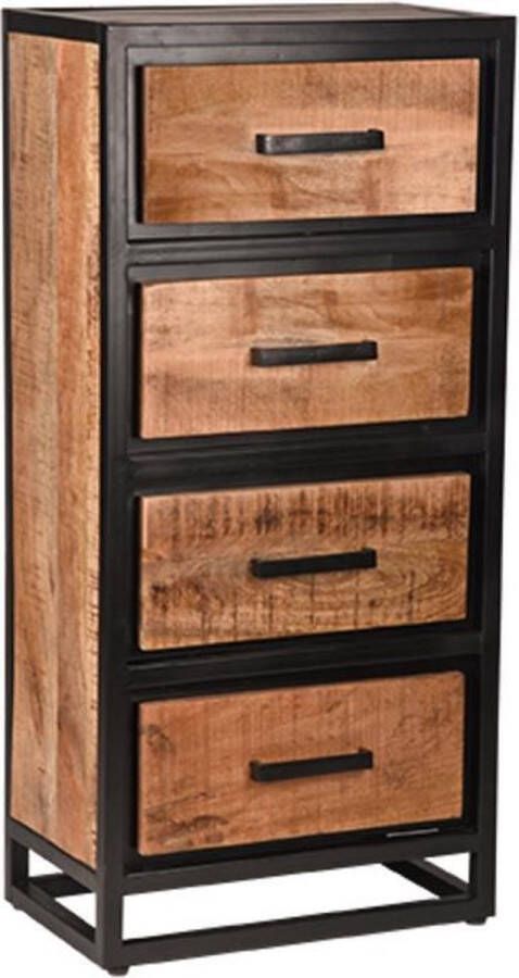 LABEL51 Ladekast Tampa Rough Mangohout 50x30x105 Cm