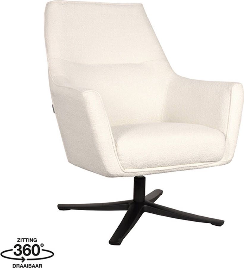 LABEL51 Draaibare Fauteuil 'Tod' Bouclé kleur Bruin