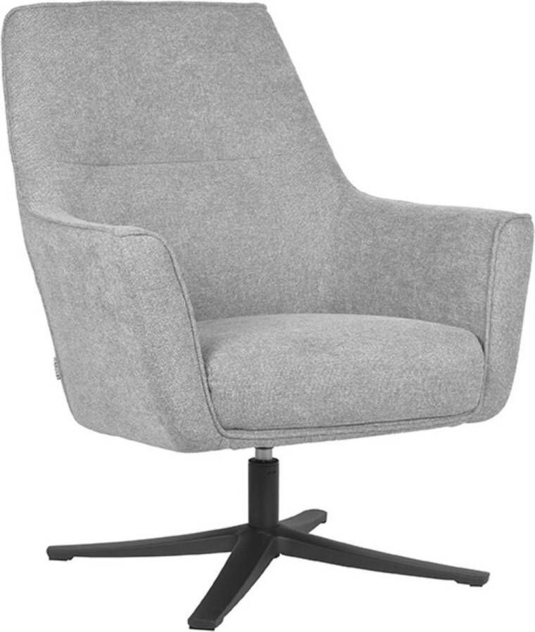 LABEL51 Draaibare Fauteuil 'Tod' Weave kleur Grijs