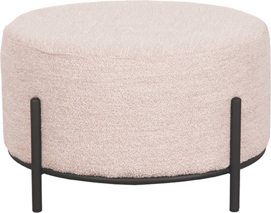 LABEL51 | Poef Troy Naturel Boucle | Woonaccessoires | Poef