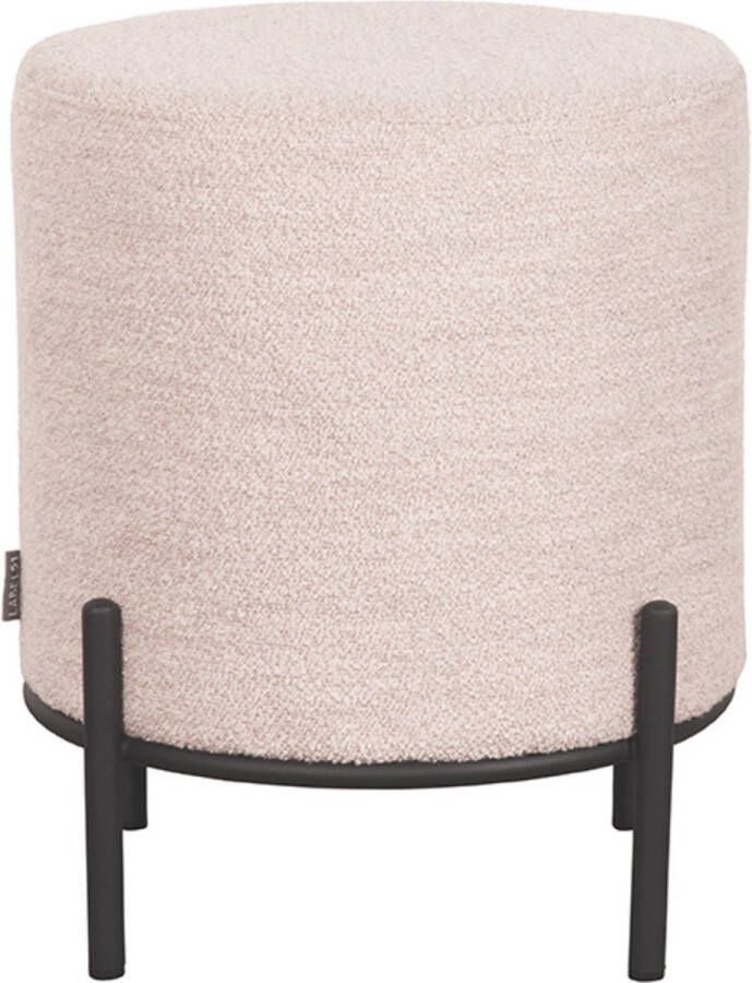 LABEL51 Hocker Troy Bouclé 41cm Naturel Rond