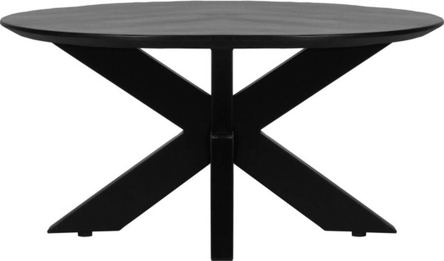 LABEL51 Salontafel 'Zico' 80cm Mangohout kleur Zwart