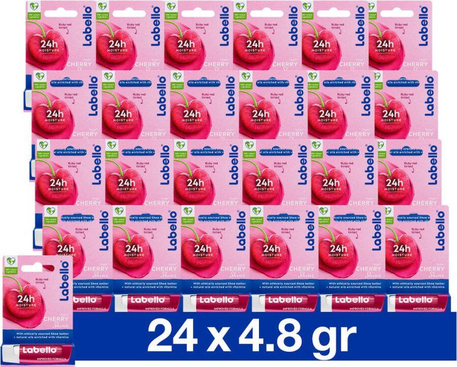 Labello 24x Lippenbalsem Blister Cherry Shine