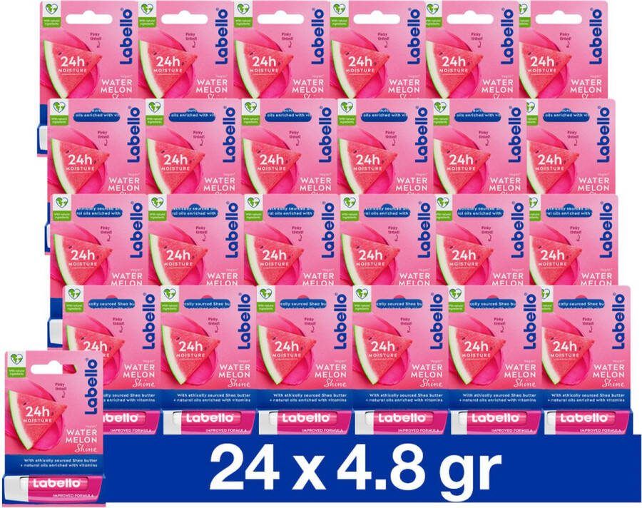 Labello 24x Lippenbalsem Blister Watermelon Shine 4.8 gr