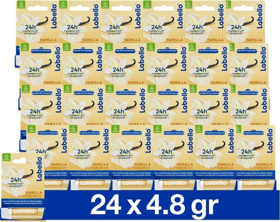 Labello 24x Lippenbalsem Vanilla Buttercream 4.8 gr