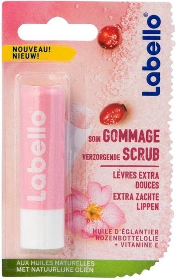 Labello 3x Lipscrub Rozenbottelolie