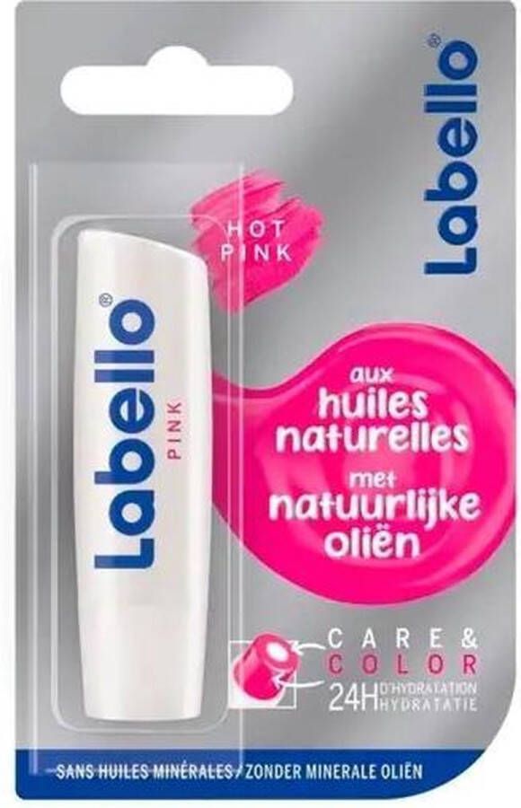 Labello care & color lippenbalsem verzorgend hot pink stick balsem