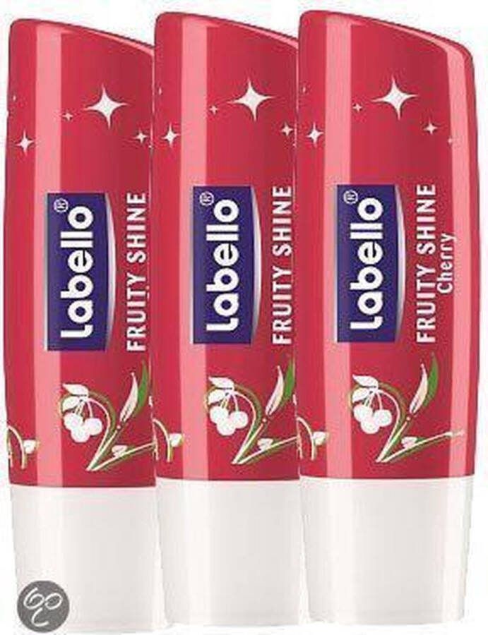 Labello Cherry Lippenbalsem 3 stuks Voordeelverpakking