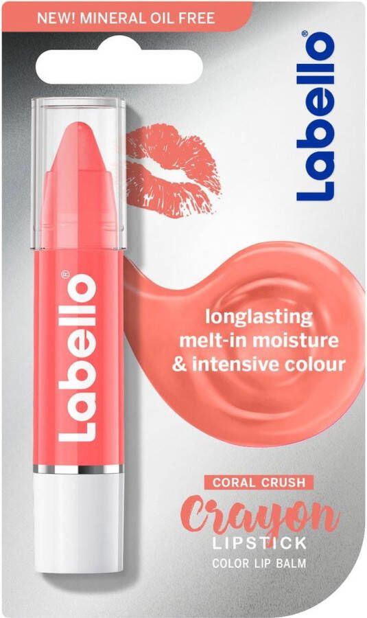 Labello Coral Crayon Lippenbalsem Hydratatie & Intensieve Kleur