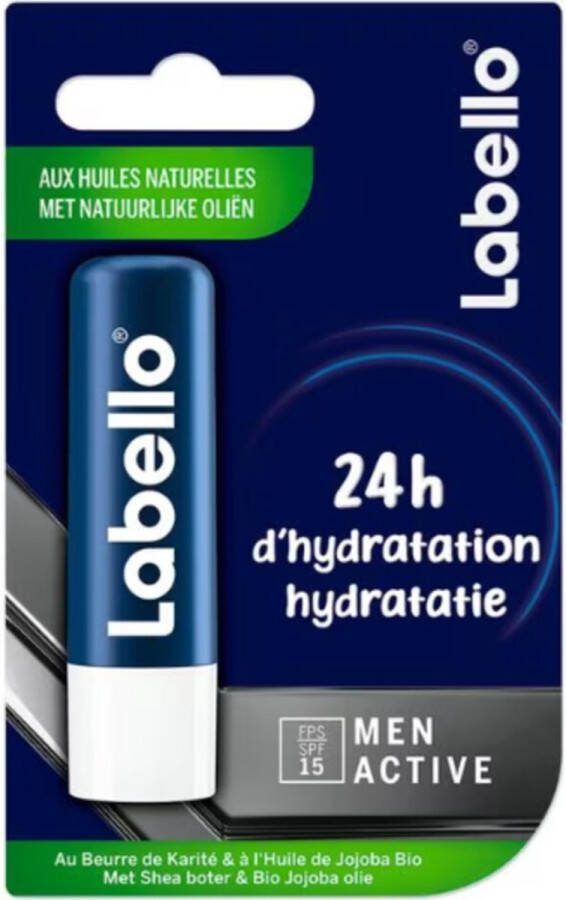 Labello Lippenbalsem Blister Active For Men SPF15 4.8 gr