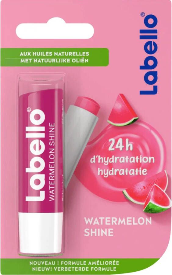 Labello Lippenbalsem Watermelon Shine 5.5 ml Lipbalsem Lipbalm Lipverzorging