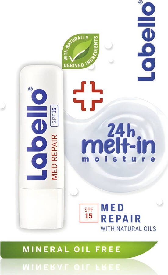 Labello Med Repair 24H Verzorging SPF 15 Lippenbalsem Lippen Natuurlijke Olien