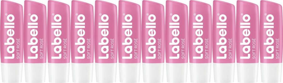 Labello Soft Rosé Lippenbalsem 12 stuks Voordeelverpakking