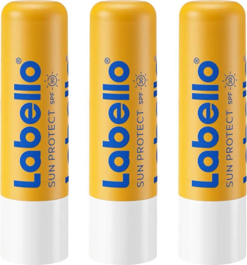 Labello Sun Protect 3 Stuks 24H Verzorging SPF 30 Lippenbalsem Lippen Natuurlijke Olien