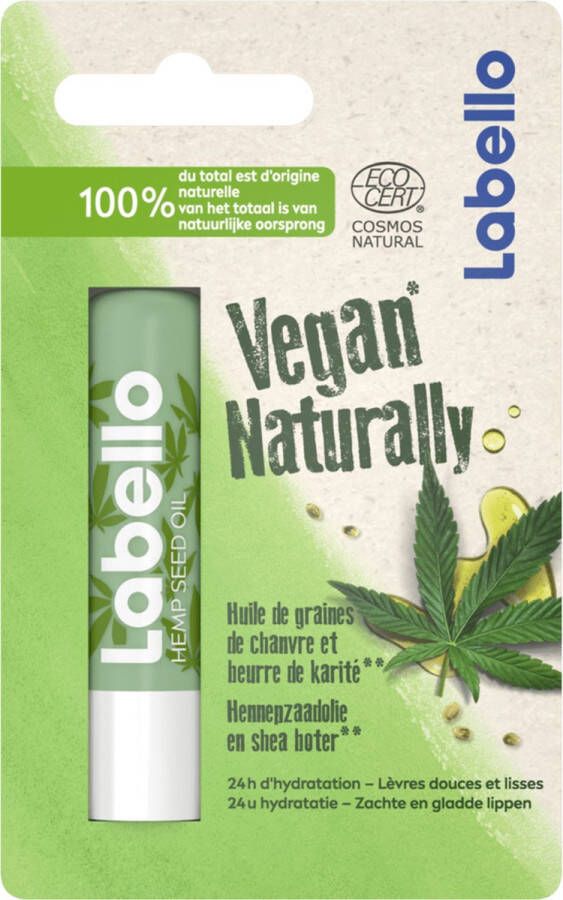 Labello x12 Vegan Naturally Hennepzaadolie