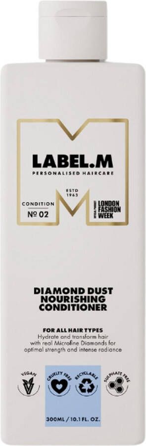 Label.m Diamond Dust Nourishing Conditioner 1000ml Conditioner voor ieder haartype