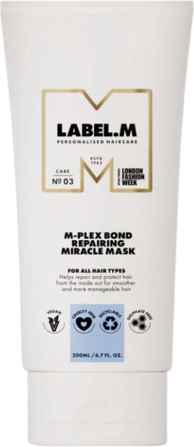 Label.m-Plex Bond Repairing Miracle Mask Haarmasker beschadigd haar