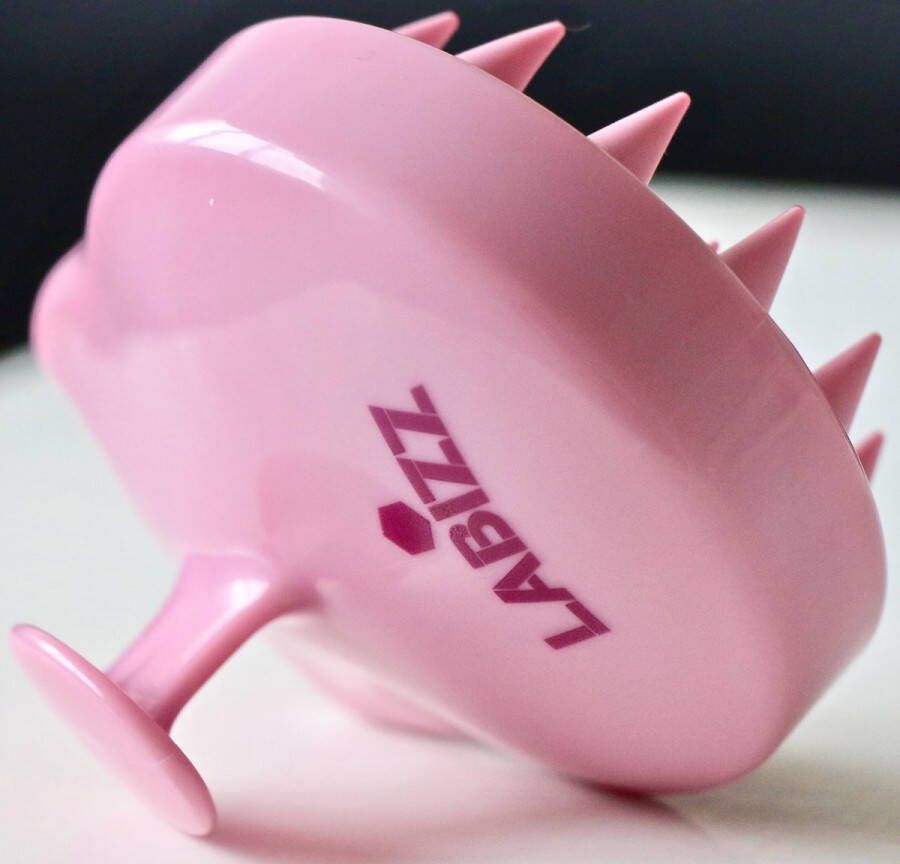 Labizz Siliconen Haarborstel Pink Silicone Hairbrush Multifunctionele haarborstels Het nieuwe haar wassen Hoofdhuid massage – Anti stress Stimulatie bloedsomloop hoofdhuid Stimulatie haargroei Anti roos behandeling Roze