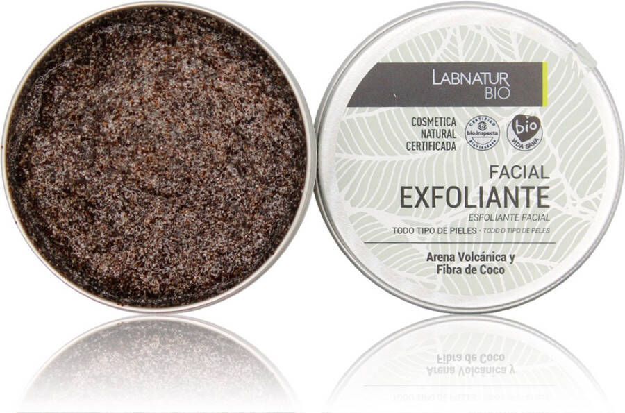 Labnature Labnatur Gezichtsscrub Vulkaanas & Kokos Aloe Vera Face Scrub 100% Natuurlijk 100ml Scrub Gezicht