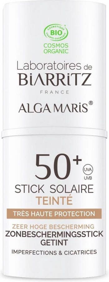 Laboratoires de Biarritz Alga Maris Getinte Zonnebrand Stick Gezicht & Lichaam Goud Spf50+