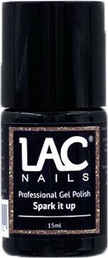 LAC Nails Gellak Spark it up Gel nagellak 15ml Goud
