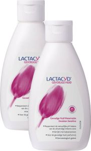 Lactacyd Gevoelige huid 2 x 200 ml Wasemulsie intieme hygiëne Intiemverzorging