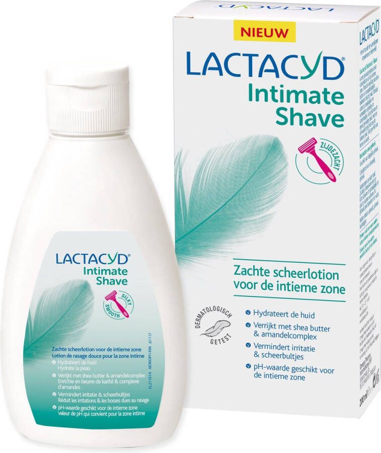 Lactacyd intimate shave 200 ml scheerlotion voor de uitwendige intieme zone