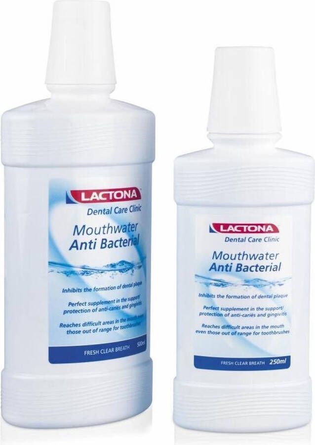 Lactona 10x Mondwater Anti Bacterial 500 ml