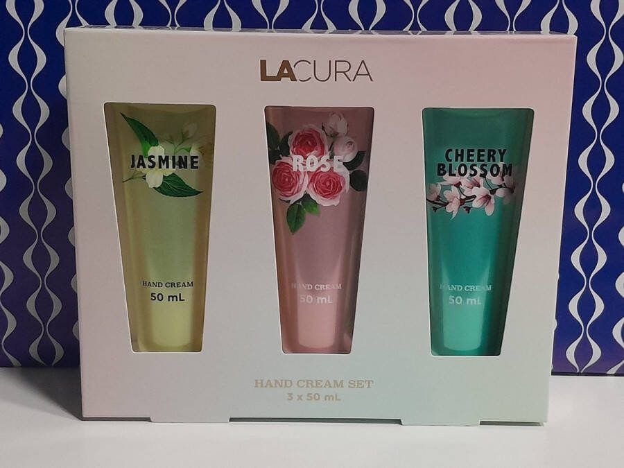 Lacura Hand Cream Set 3x50 ml Jasmine Rose Cheery Blossom handcreme