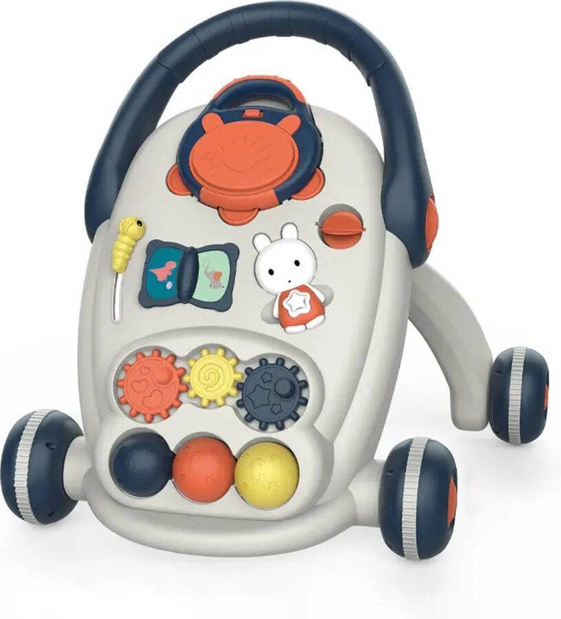 Ladanas 2in1 Loopwagen Baby Leren Lopen & Spelen ERGONOMISCHE Baby Walker incl. Muzikale Speeltjes In hoogte verstelbare Looptrainer Educatief & Stimulerend