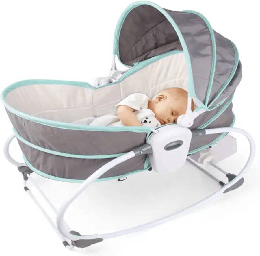 Ladanas 5in1 Wipstoel baby – COMFORTABELE Baby Swing incl. Afneembare Muzikale Speeltjes & Kalmerende vibratie Verstelbare Schommelstoel baby Groeit mee van wieg tot zitstoel voor je kleuter!
