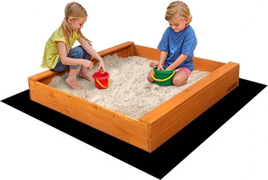 Ladanas Zandbak incl. gronddoek GEIMPREGNEERD hout 120x120cm Incl. Montage-video