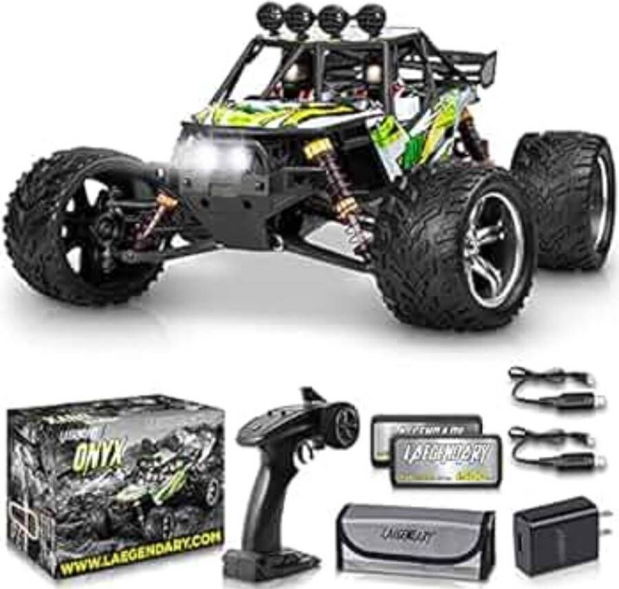 LAEGENDARY Radiografische bestuurbare rc car schaal 1:12 Buggy radio control Leagendary ONYX groen