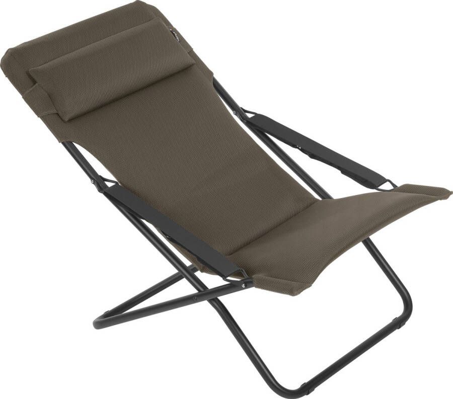 Lafuma Transabed Air Comfort Loungestoel Verstelbaar Inklapbaar Taupe
