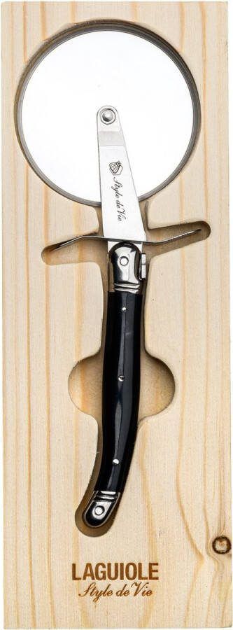 Laguiole Style de Vie Premium Line Pizza snijder Zwart