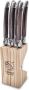 Laguiole Style de Vie Steakmessen Premium Line Dark Wood 6 stuks - Thumbnail 1