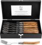Laguiole Style de Vie Steakvorken Luxury Line Olijfhout 6 stuks - Thumbnail 1