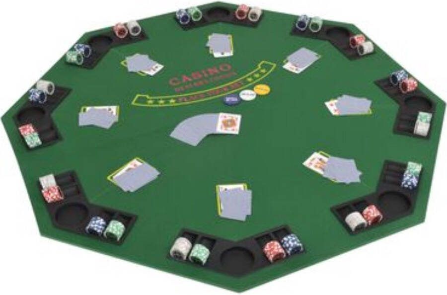 LAHA Poker Tafelblad Pokertafel Pokerkleed Pokermat Poker Tafel Poker Laken Pokertafel Inklapbaar Achthoekig