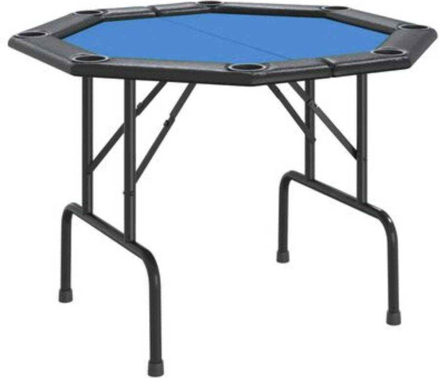 LAHA Pokertafel Pokermat Pokerkleed Poker tafel Pokertafel Inklapbaar Poker Laken Poker Tafelblad Achthoekig Blauw