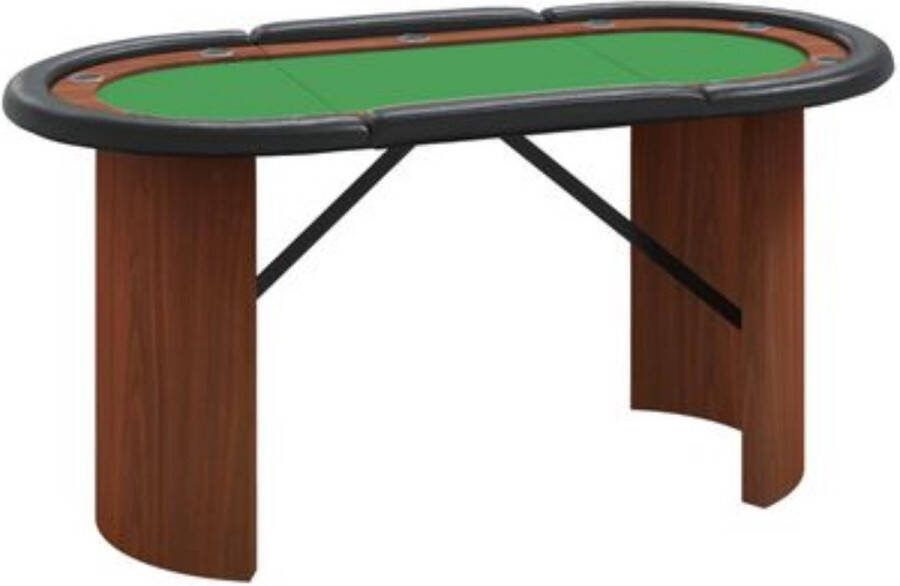 LAHA Pokertafel Pokermat Pokerkleed Poker tafel Pokertafel Inklapbaar Poker Laken Poker Tafelblad Rechthoekig Professioneel Groen 10 Personen