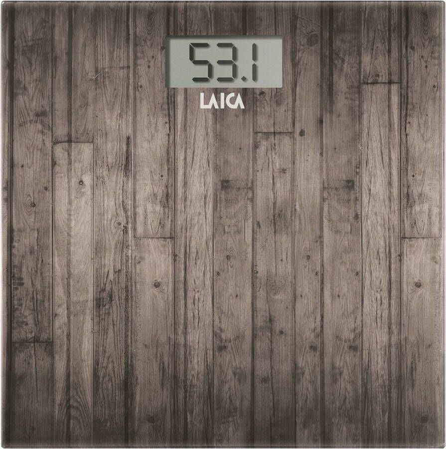 LAICA PS1065 digitale weegschaal tot 180 kg houtprint