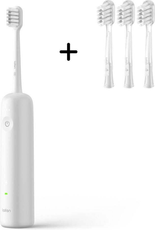 Laifen Wave Elektrische tandenborstel Kunststof Oscillerende en Vibrerende functie Met 3 extra Gum Care opzetborstels