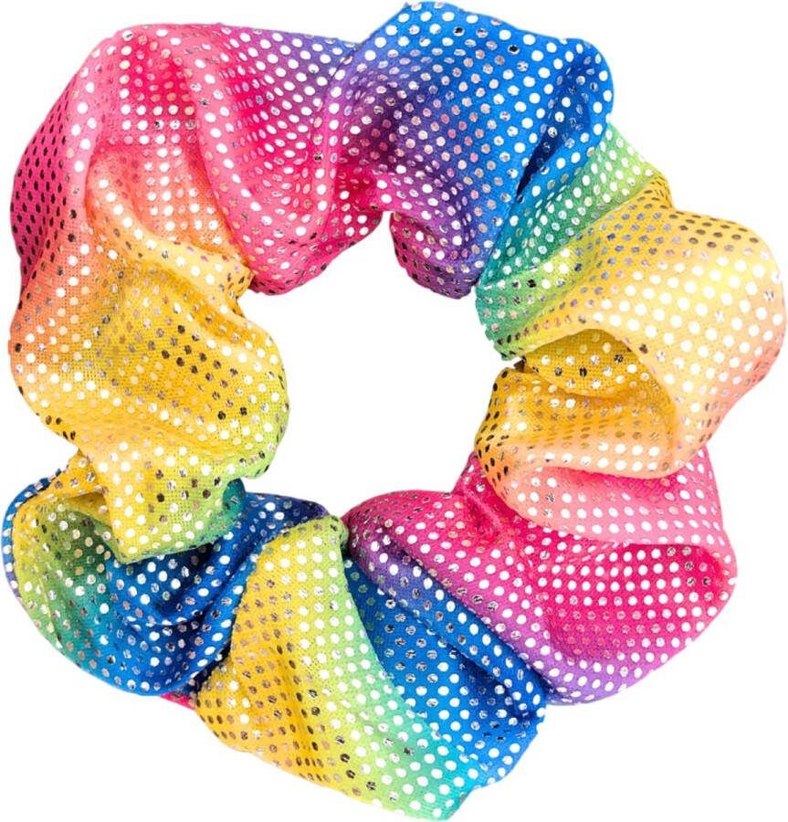Lajetti Glitter Scrunchie 1 stuk Turnwokkel Haarelastiek Haarwokkel Kinder scrunchies