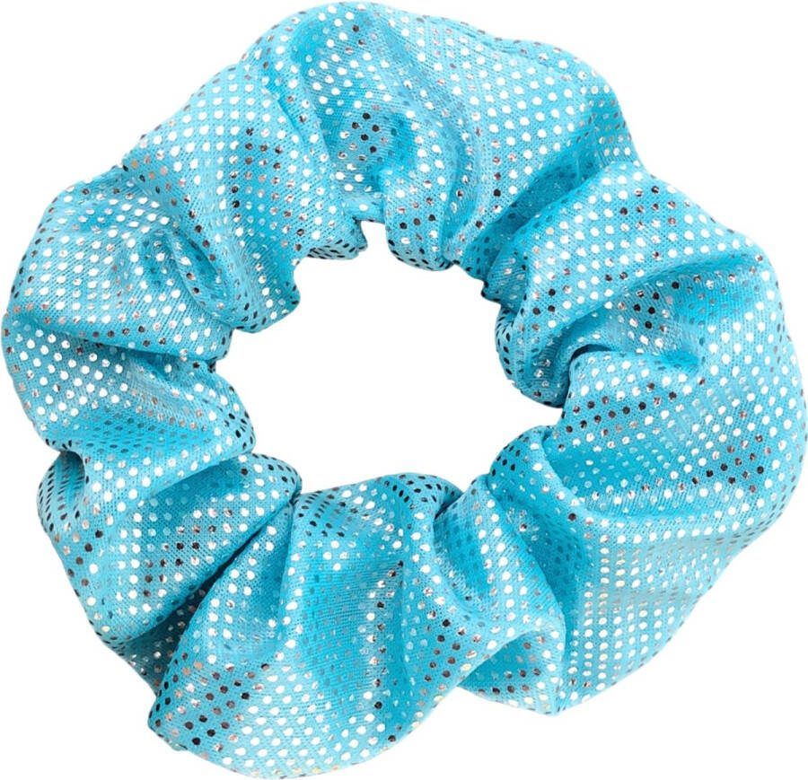 Lajetti Glitter Scrunchie Blauw Turnwokkel Haarelastiek Haarwokkel Turn scrunchies